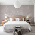 Solid Feather Geometry Warm Mural Wallpaper - room preview 05