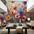 Vibrant Meadow of Wildflowers in Bloom Mural Wallpaper - room preview 05