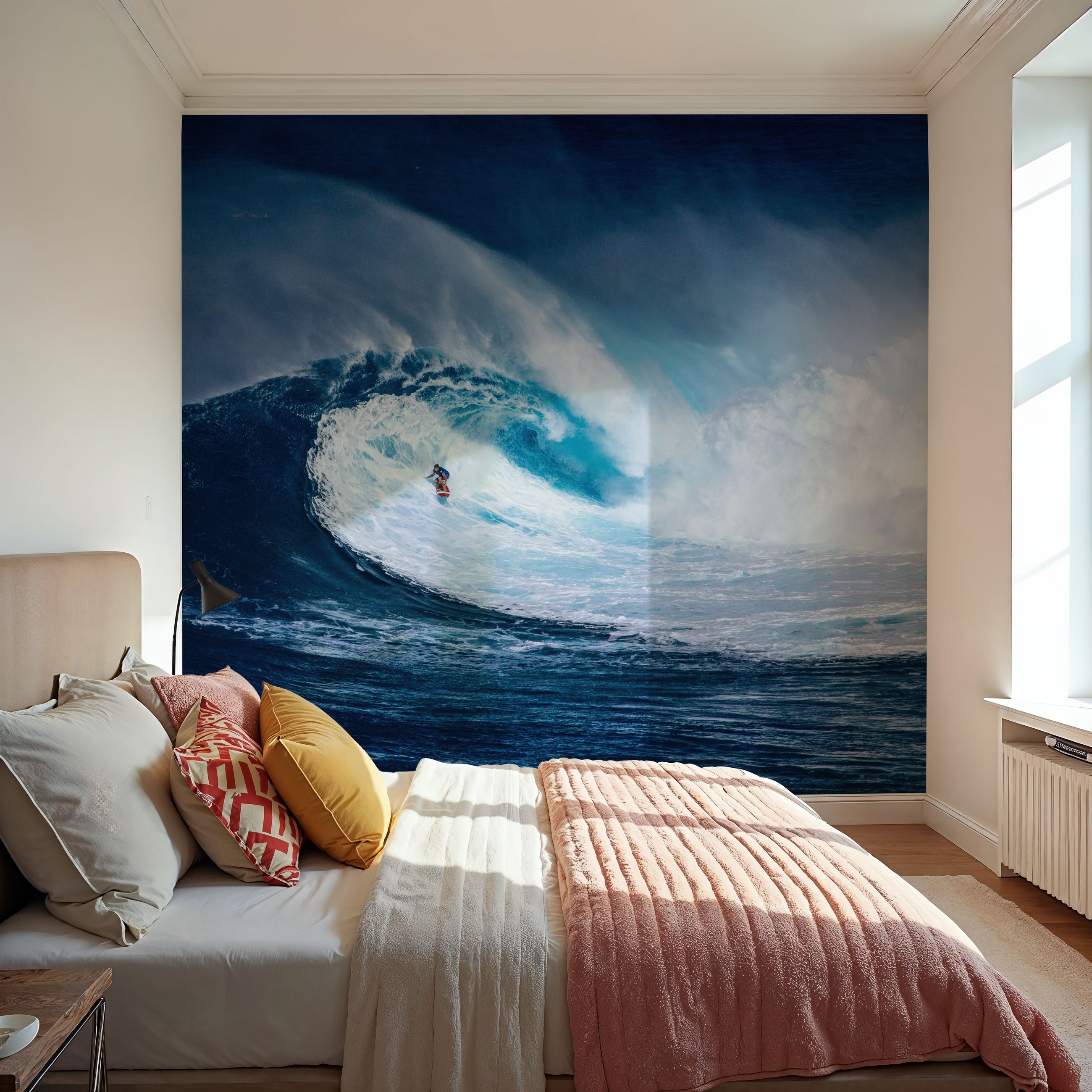 Big Wave Surfer Mural Wallpaper