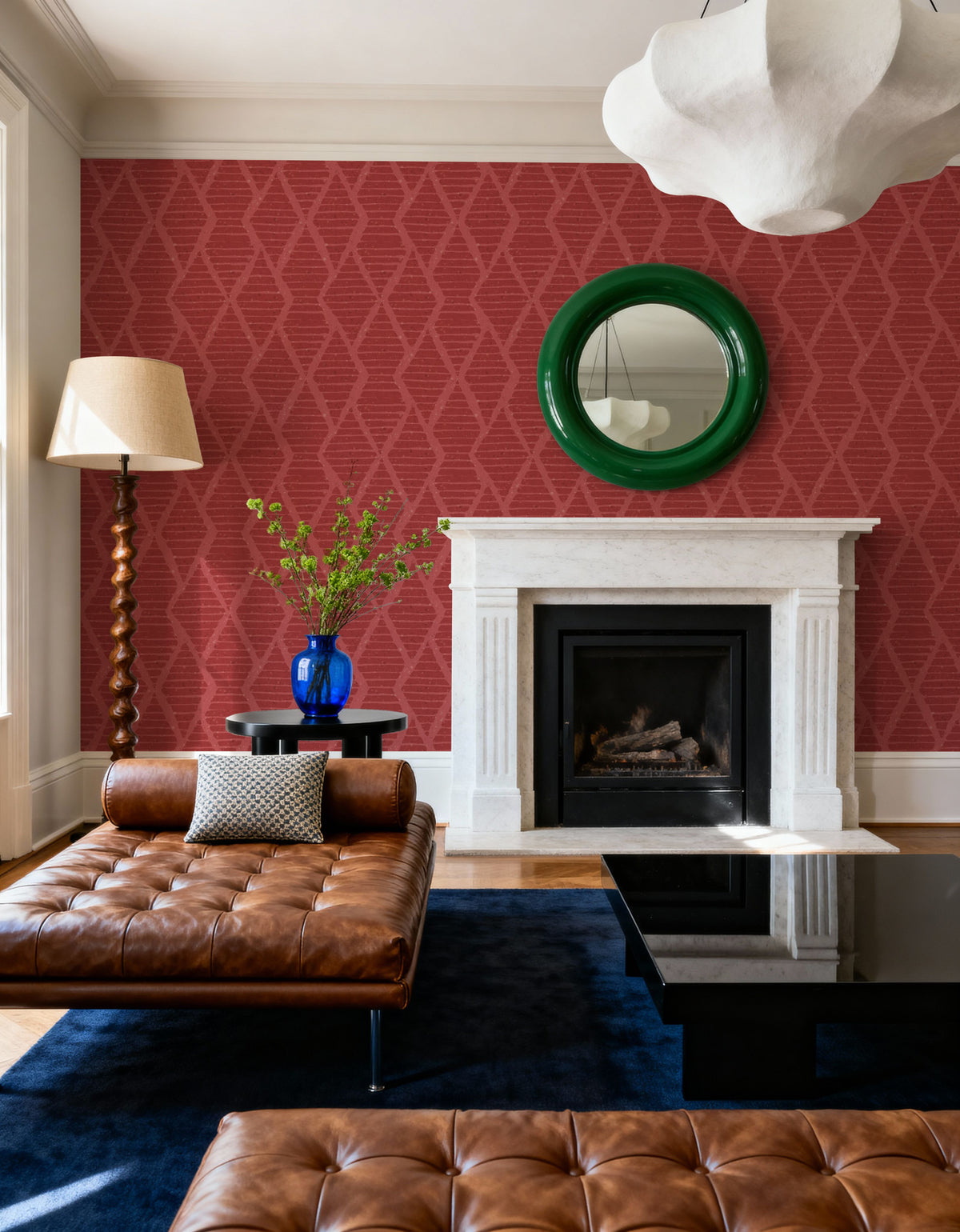 Harvest Time Red Mural Wallpaper - room preview 05