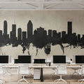 Montreal Canada Skyline Concrete Mural Wallpaper - room preview 05