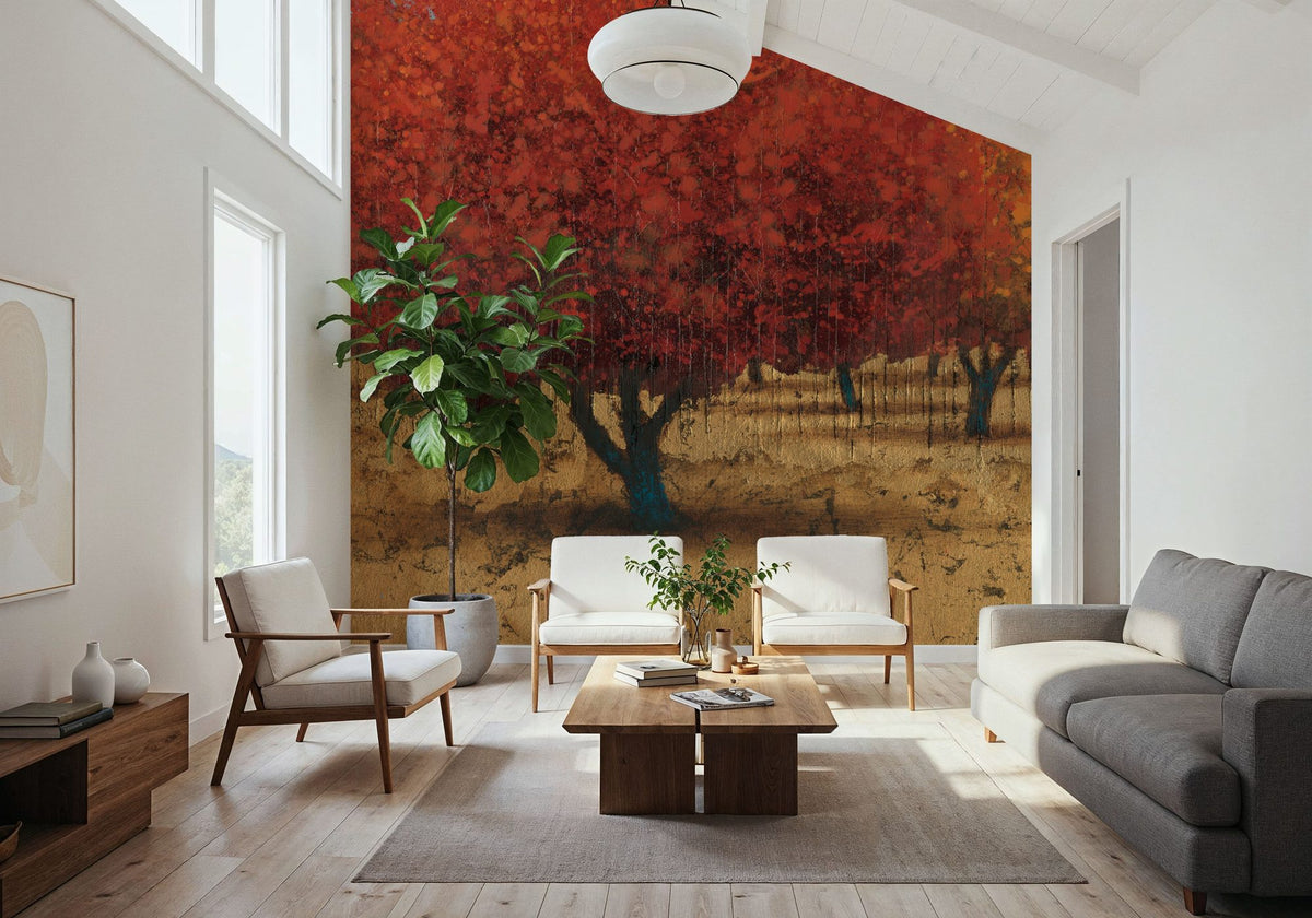 Orange Trees II Mural Wallpaper - room preview 05