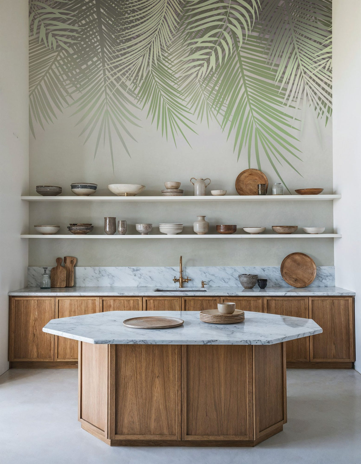 Home Grown Palms Mural Wallpaper - Edition 3 - room preview 05