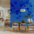 Singing Cloud, Indigo Mural Wallpaper - room preview 05