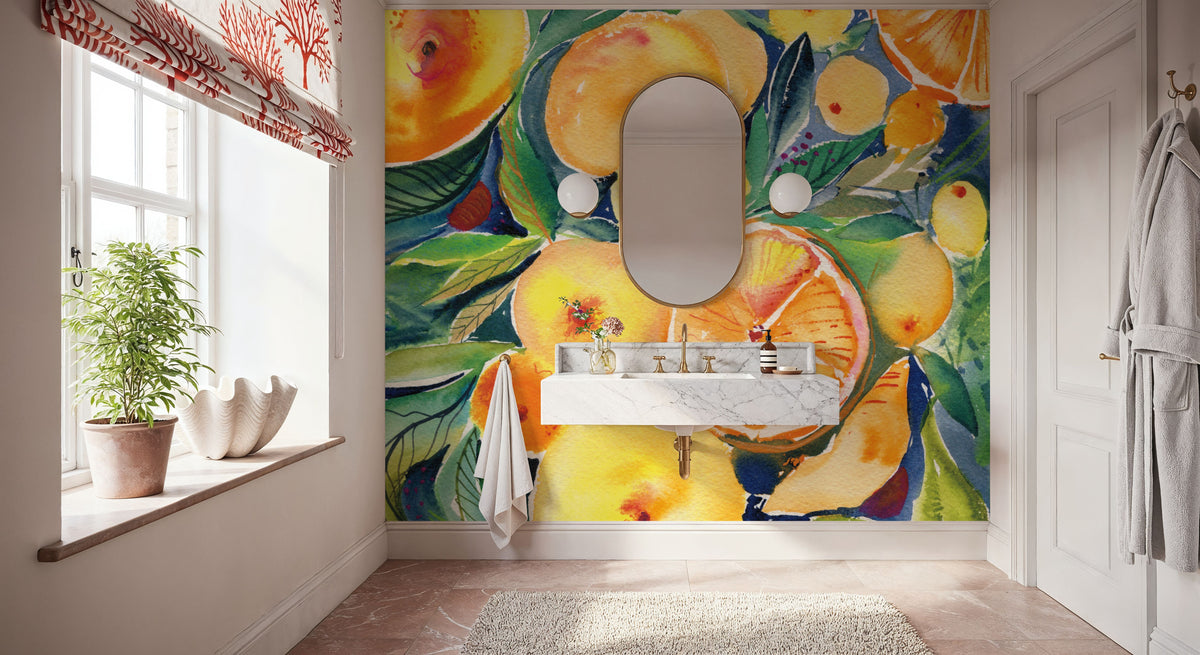 Summery Citrus Mural Wallpaper - room preview 05