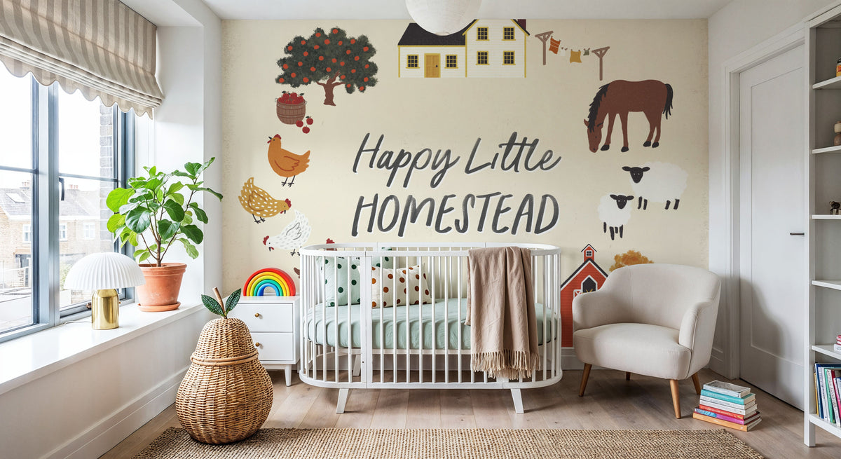 Harvest Village V Mural Wallpaper - room preview 05