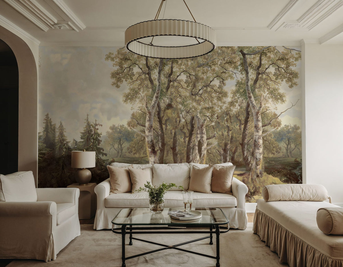 Forest Immersion Mural Wallpaper - room preview 06