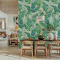 Tropical Fern Cascade Mural Wallpaper - room preview 05