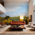 Sunflowers & Steel Mural Wallpaper - room preview 05