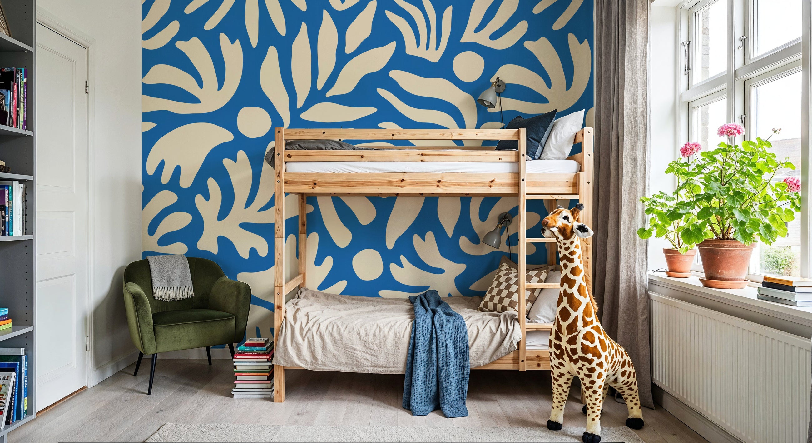Coral Fronds Mural Wallpaper