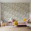 Wild and Free Pattern, Eggshell Mural Wallpaper - room preview 05
