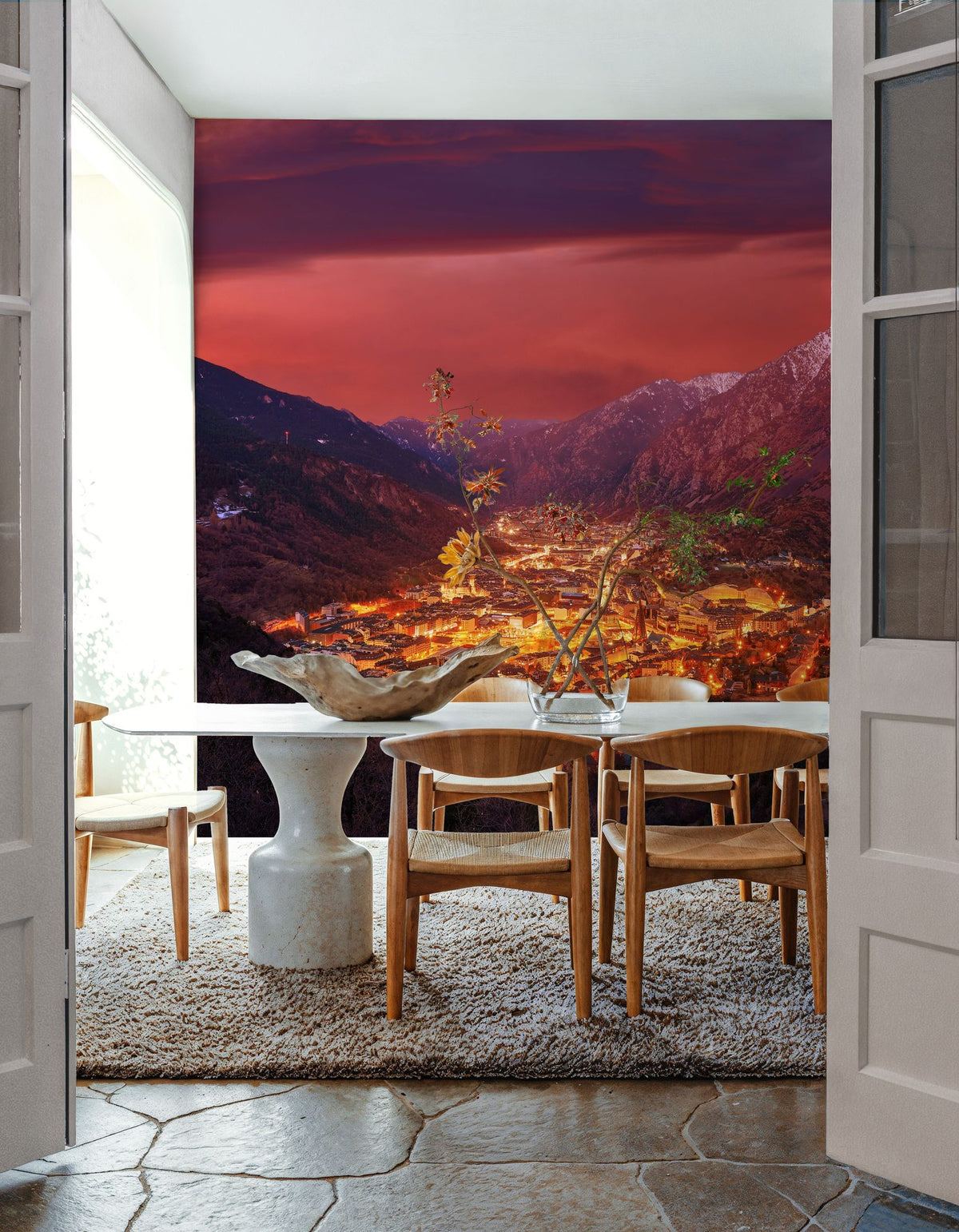 Crimson Valley Vista Mural Wallpaper - room preview 05