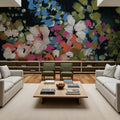 Midnight Floral Mural Wallpaper - room preview 05