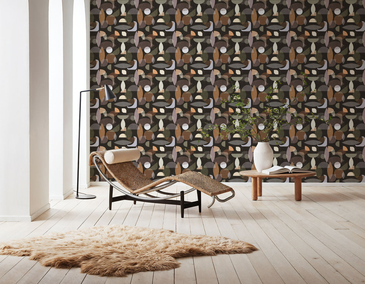 Homley Geometry Mural Wallpaper - room preview 05
