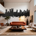 Rio De Janeiro Brazil Skyline Black & White Mural Wallpaper - room preview 05