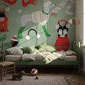 Puppy It's Cold Outside I Mural Wallpaper - room preview 05