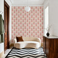 Pineapple Goals Pink Mural Wallpaper - room preview 05