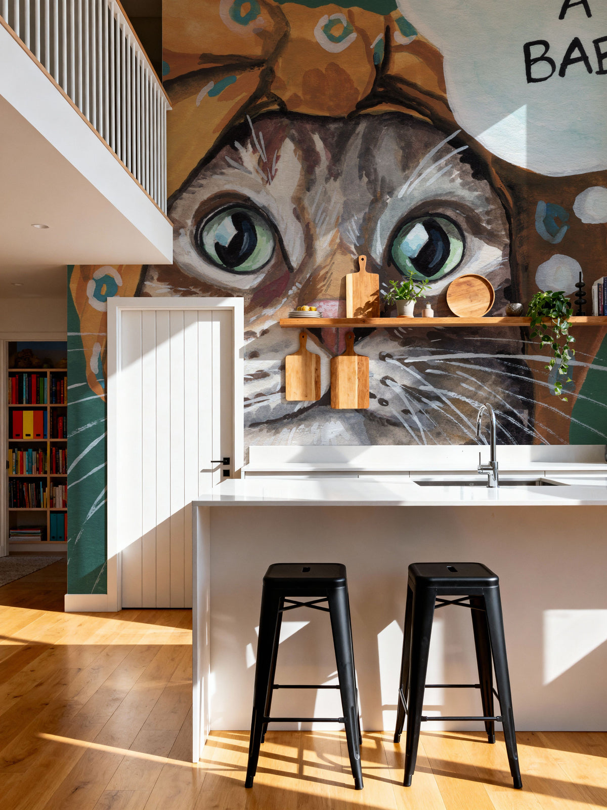 Just a Baby Cat Mural Wallpaper - room preview 05