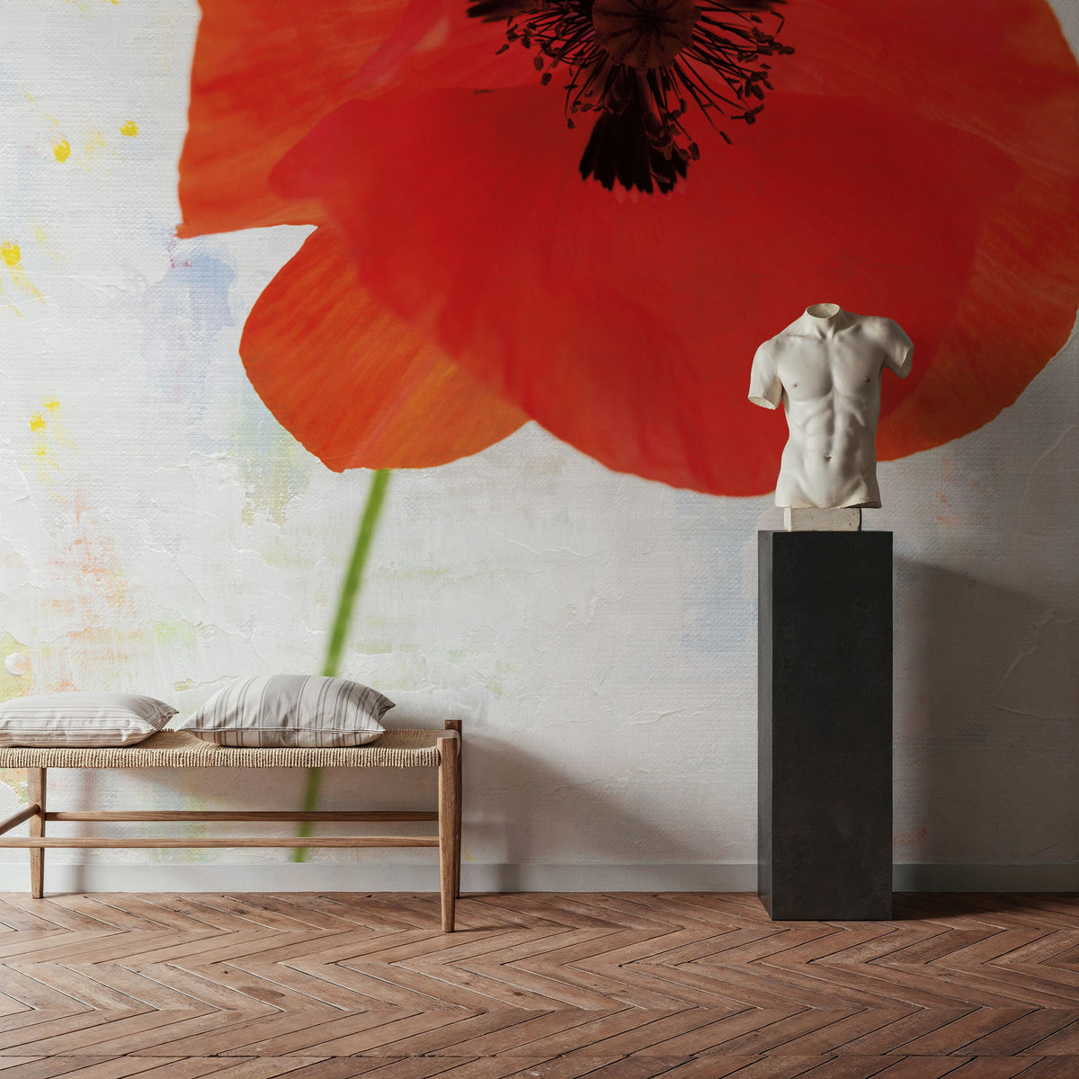 Wonderful Wildflowers VII Mural Wallpaper - room preview 05
