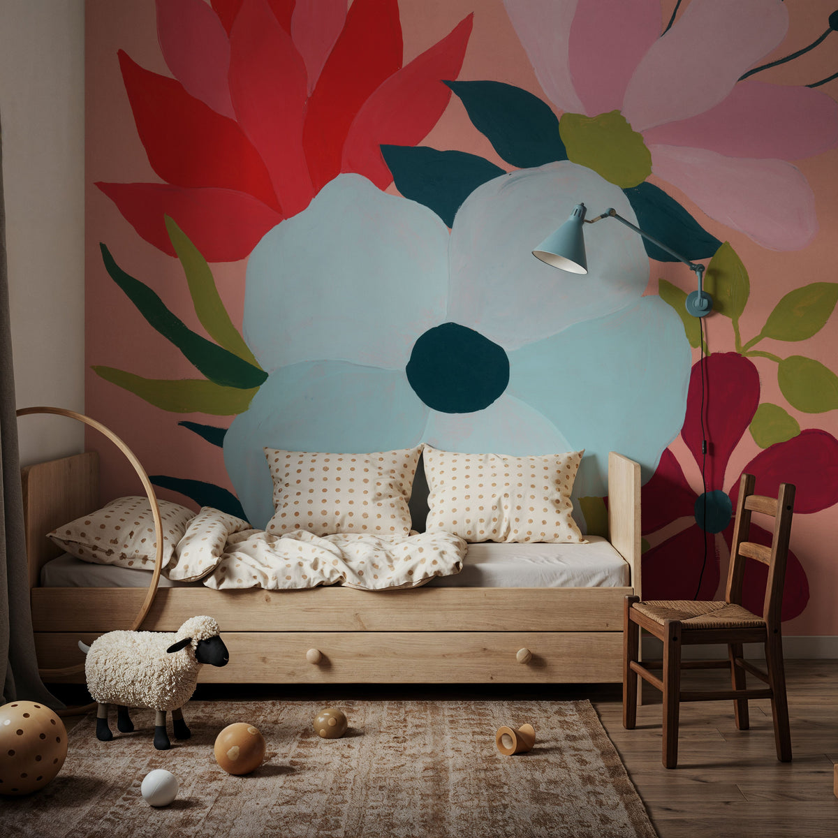 Pretty Florals I Mural Wallpaper - room preview 05
