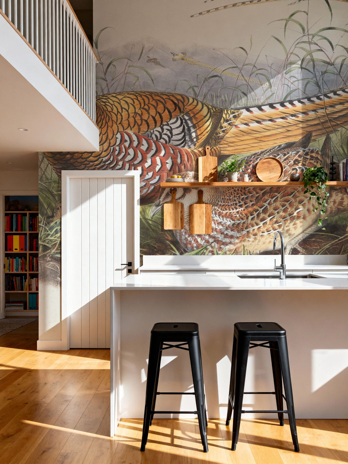 Autumn Pheasant II Mural Wallpaper - room preview 05