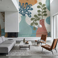 Coastal Flowers Mural Wallpaper - room preview 05