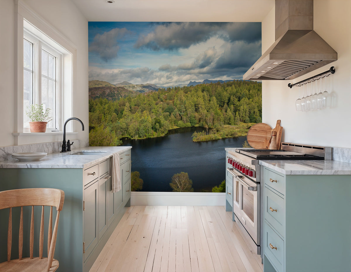 Forest Lake Mural Wallpaper - room preview 05