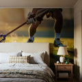 Lacrosse Action Mural Wallpaper - room preview 05