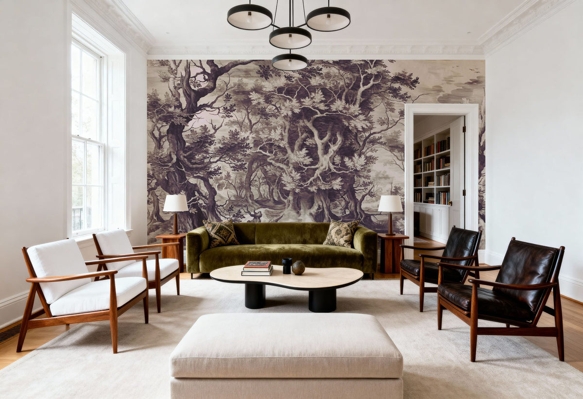 Mystic Forest Mural Wallpaper - room preview 05
