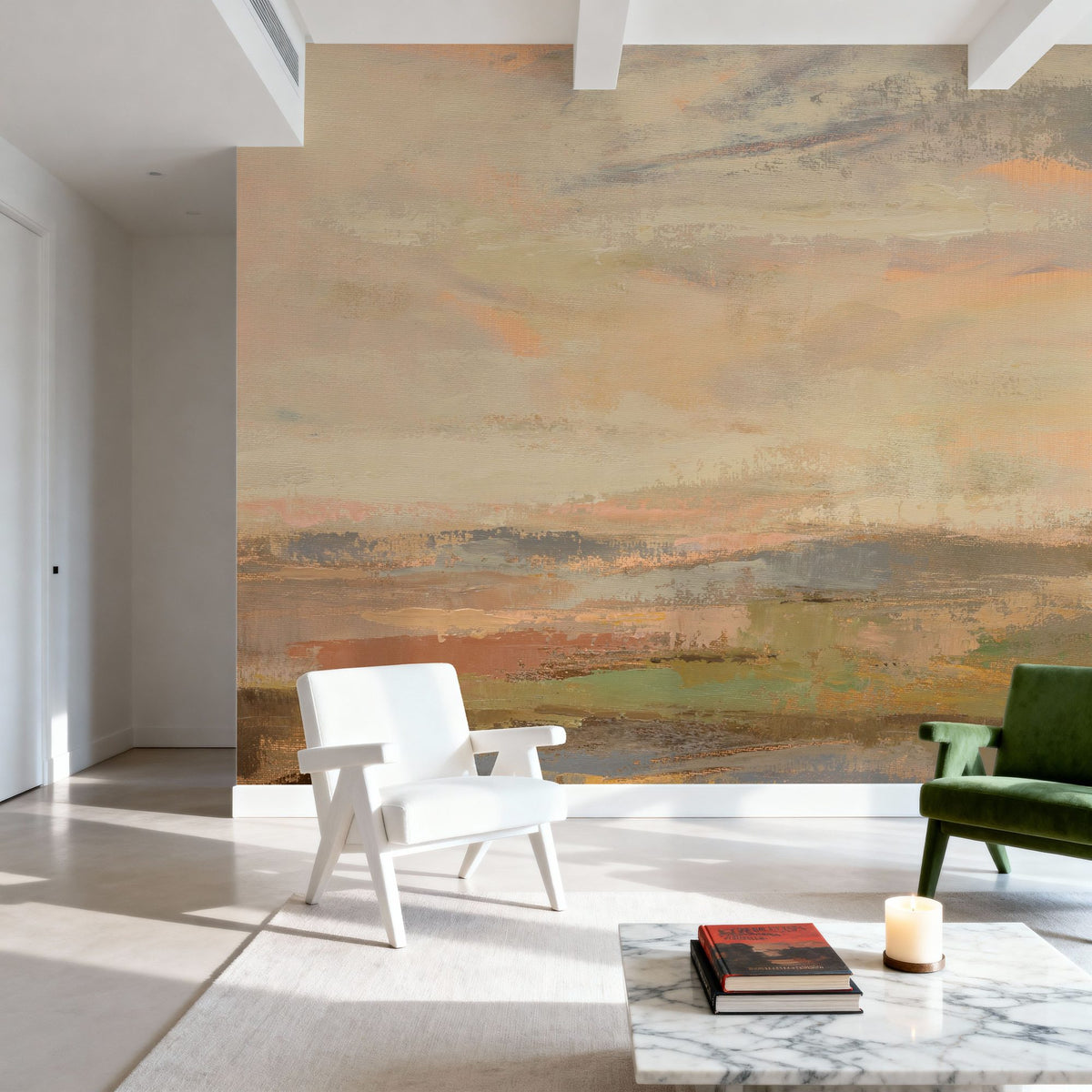 Countryside Sunrise Mural Wallpaper - room preview 05