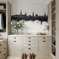 Lichfield England Skyline Black & White Mural Wallpaper - room preview 05