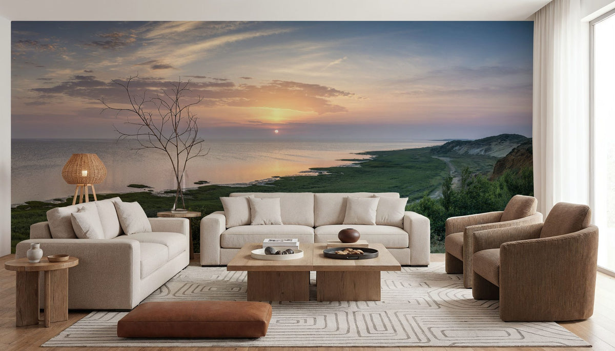 Coastal Sunrise Mural Wallpaper - room preview 05