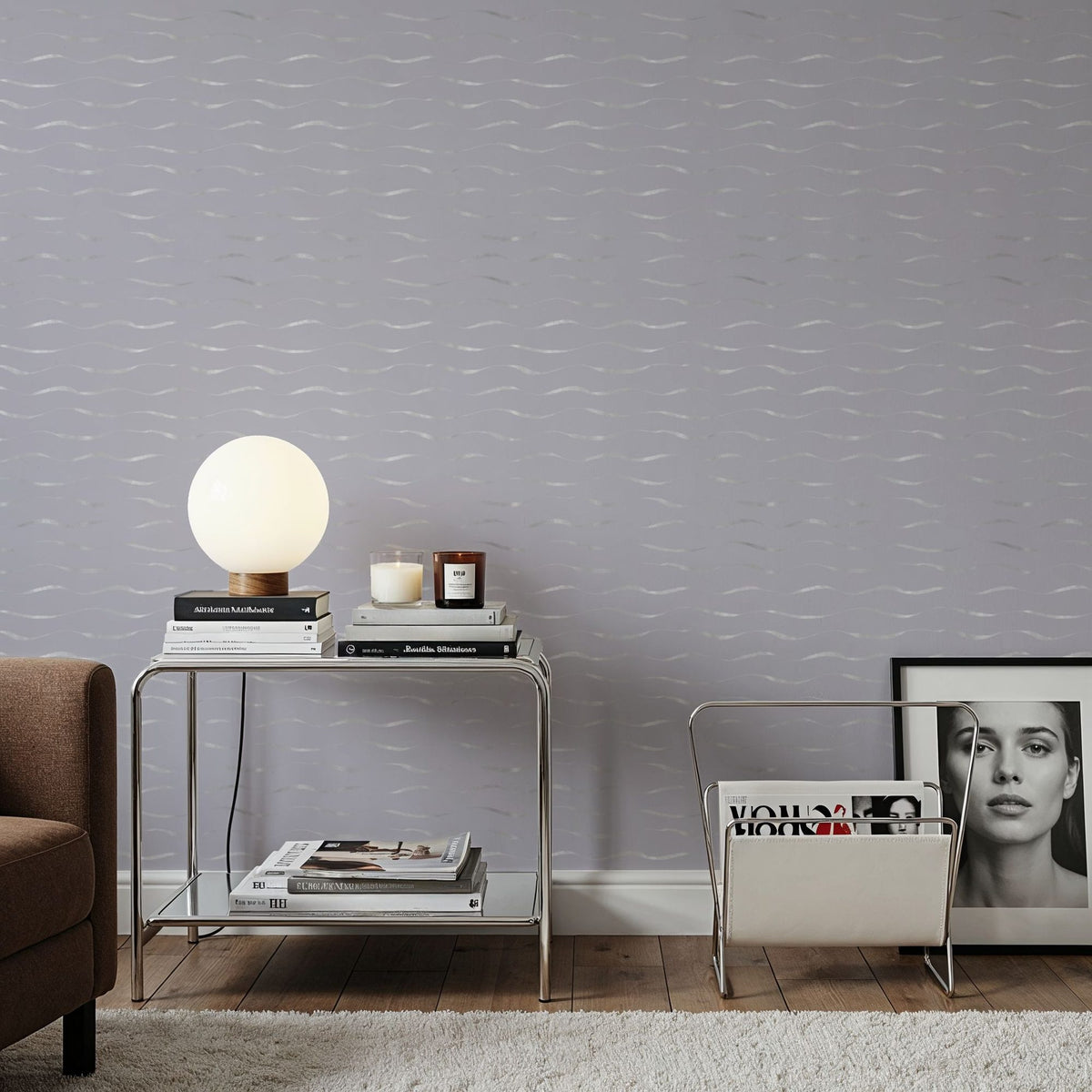Silver Sea Mural Wallpaper - room preview 05