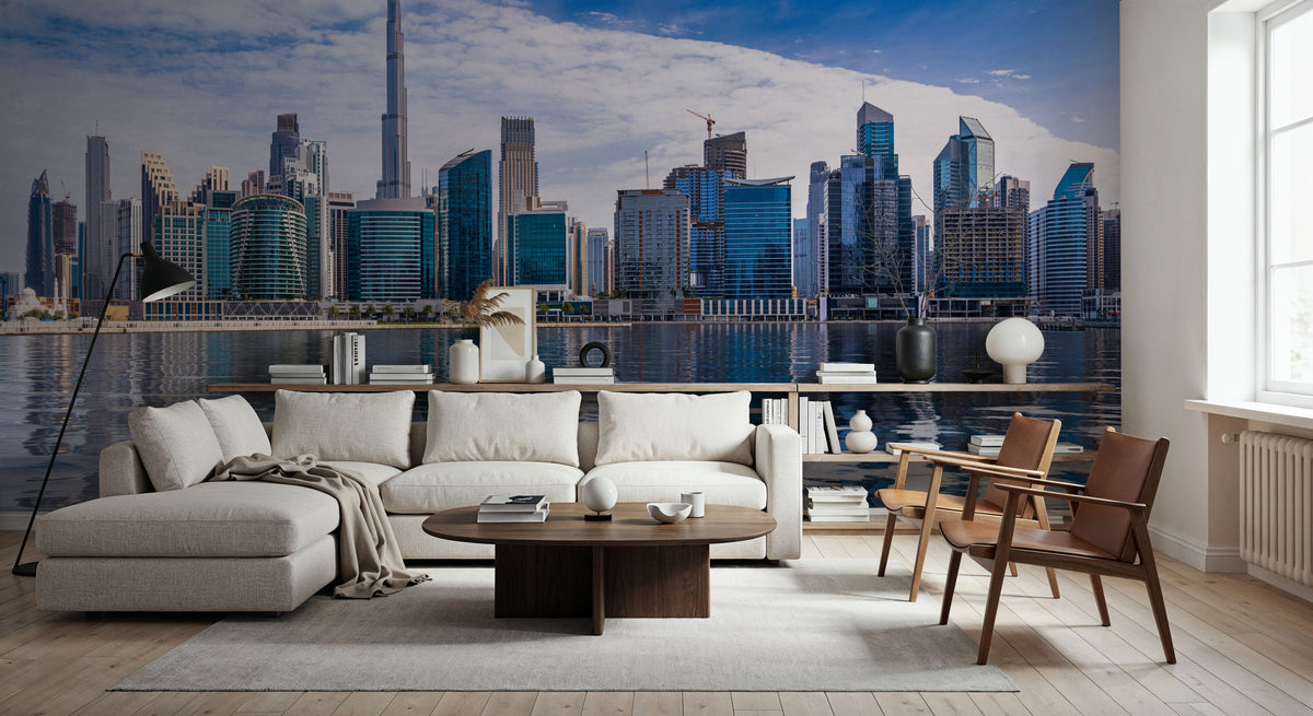 Downtown Dubai Mural Wallpaper - room preview 05