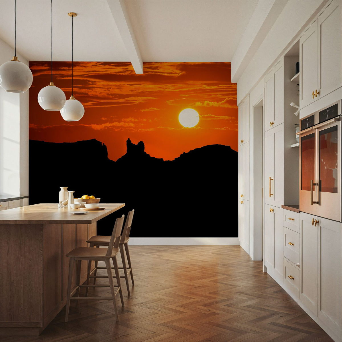 US 163 Sunset Mural Wallpaper - room preview 05