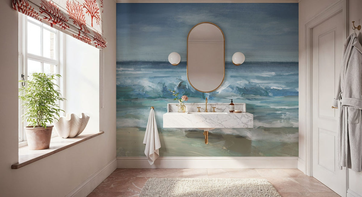 Seascape Wave Mural Wallpaper - room preview 05
