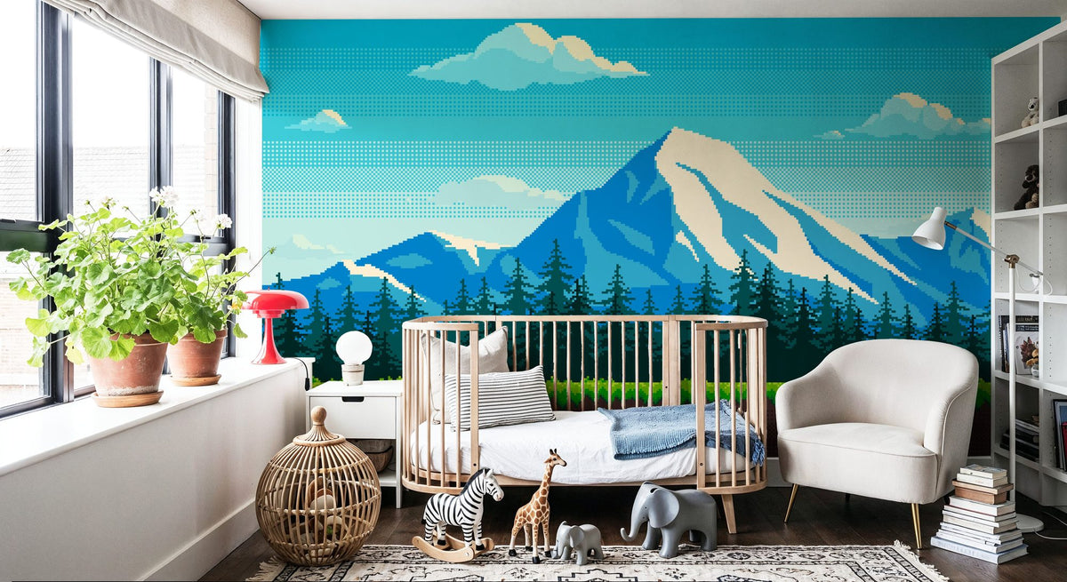 Arcade Mountain Mural Wallpaper - room preview 06