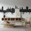 Zadar Croatia Skyline Black & White Mural Wallpaper - room preview 05