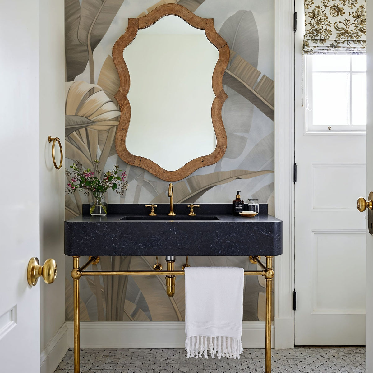 Banana Palms, Beige Mural Wallpaper - room preview 05