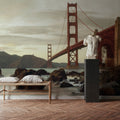 Golden Gate Morning Mural Wallpaper - room preview 05