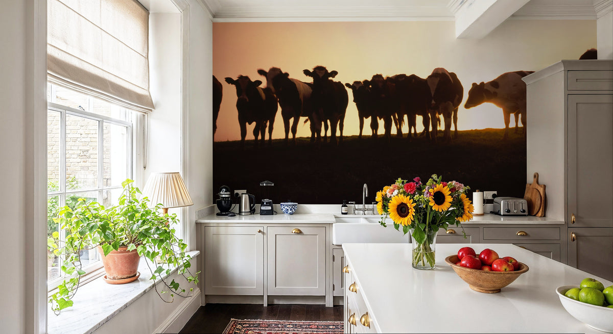 Sunset Pasture Mural Wallpaper - room preview 05