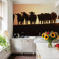 Sunset Pasture Mural Wallpaper - room preview 05