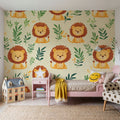 Lion Room Mural Wallpaper - room preview 05
