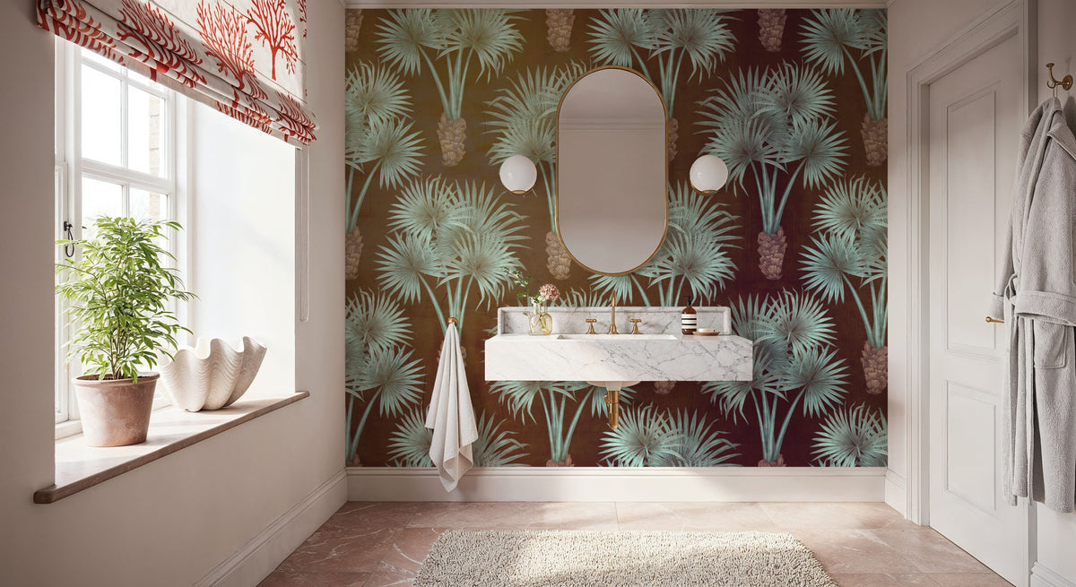 Elephant Ear Tree, Brown Mural Wallpaper - room preview 05