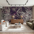 Tulips Feast, Plum Mural Wallpaper - room preview 05