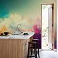 Rainbow Clouds Mural Wallpaper - room preview 05