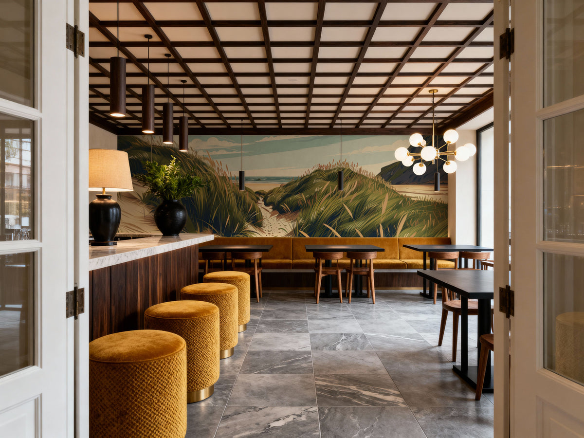 Travel Cornwall Dunes Mural Wallpaper - room preview 05