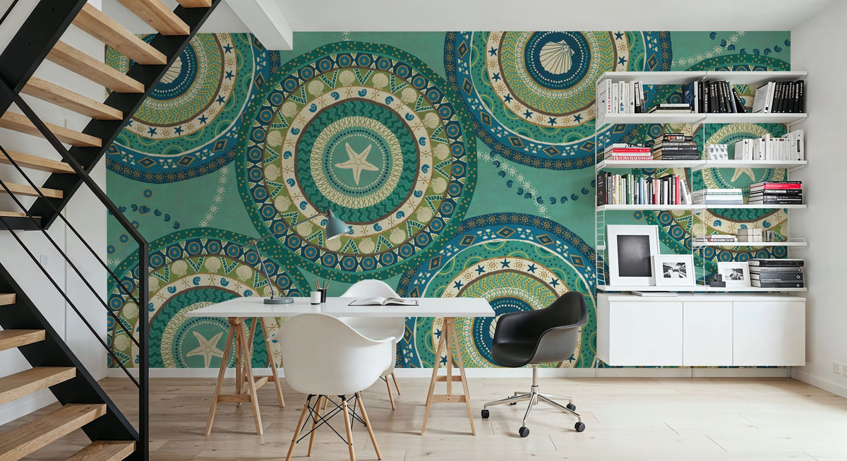 Coastal Treasure XV Mural Wallpaper - room preview 05
