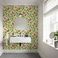 Horned Tulips Mural Wallpaper - room preview 05