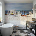 Beach Chairs Mural Wallpaper - room preview 05